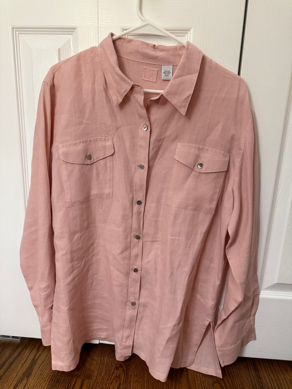 Chico's Soft Rose Linen Shirt